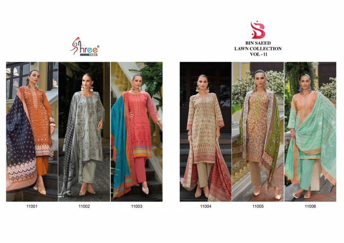 Bin Saeed Lawn Collection Vol 11 By Shree Pakistani Suits Wholesalers In Delhi
